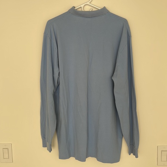 Ralph Lauren Shirt Adult XL Light Blue Polo Blue Pony Long Sleeve Men's. - Picture 2 of 9